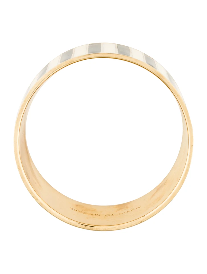 Brazalete brazalete Kate Spade New York CUFF Music to My Ears Idiom Stripes audaz gyu Foto 2 de 4