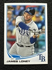 JAMES LONEY #593 2013 Topps Baseball QTY Tampa Bay Rays