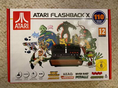 Atari 2600 - Konsole Mini #Atari Flashback X + 2 Pad + Zub. mit OVP Top Zustand