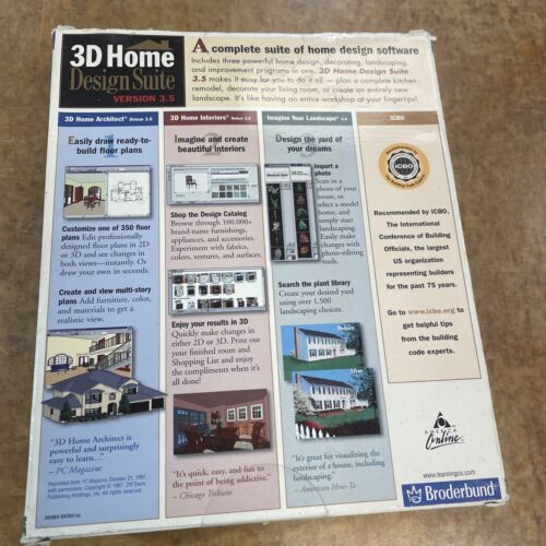 3d Home Design Suite 3.5 - Complete New in Box - Architect, Interior, Landscape - Picture 11 of 12