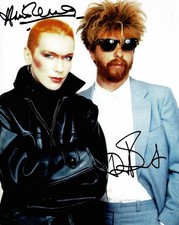 Annie Lennox Dave Stewart Signed 10x8 Photo Eurythmics Autograph COA