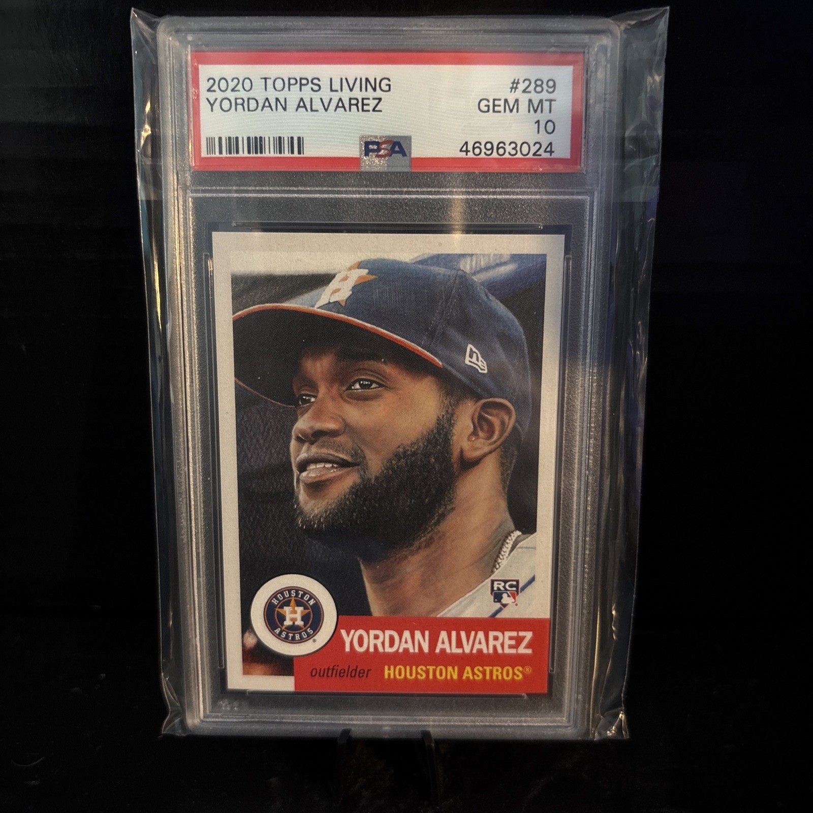 2020 Topps Living Set 289 Yordan Alvarez  Astros RC Rookie  PSA 10 SP Sold Out