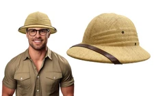 Nicky Bigs Novelties Adult Safari British Pith Helmet - Sturdy, Adj... Fast Ship