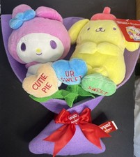 Sanrio Hello Kitty Valentine's Day My Melody  Pompompurin 13-Inch Plush Bouquet
