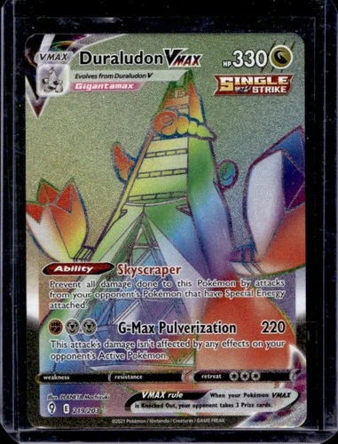 2021 Pokemon SWSH Evolving Skies Duraludon VMAX #219/203