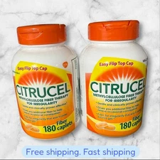 FOR 2 Citrucel 180ct Constipation Fiber Gut Gas Relief EXP2026+ NEW SHIP
