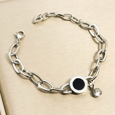 Damen Armband Gold Silber Farbe Edelstahl Armreif Modeschmuck Schmuck Armkette