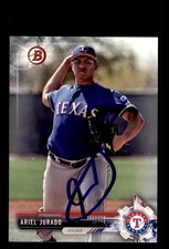 Signed Baseball Card Auto Ariel Jurado 2017 Bowman Draft #BD-57 Texas Rangers