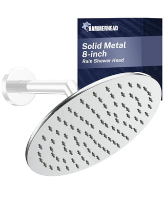 #ad #ad HammerHead Showers® Solid Metal 8 Inch Rainfall Shower Head – CHROME Shower... $98.33