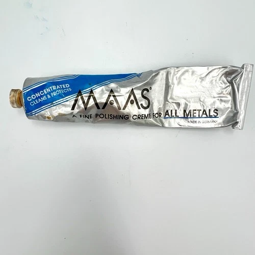 MAAS FINE POLISHING CREME FOR ALL METALS 4 OZ TUBE CONCENTRATED 60% left