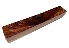 Kingwood turning blank 1-7/8" x 1-7/8" x 11-7/8” dried (q14) Some Sapwood / Knot