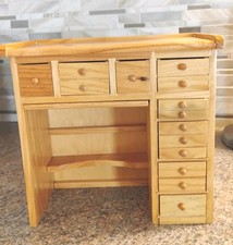 Vintage Store Estate Salesman's Sample Jewelers Wood Work Bench 10" By 5"