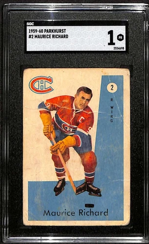 1959 Parkhurst #2 Maurice Richard HOF  SGC 1 POOR C97732
