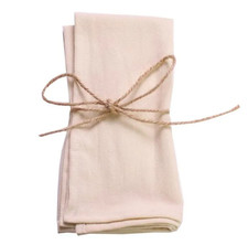 Stoffservietten Baumwolle 40x40 cm Beige 10er Set Hochzeit Deko waschbar