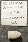 CIVIL WAR BULLET USA 52 CALIBER JOSLYN RIFLE CHICKAMAUGA GA