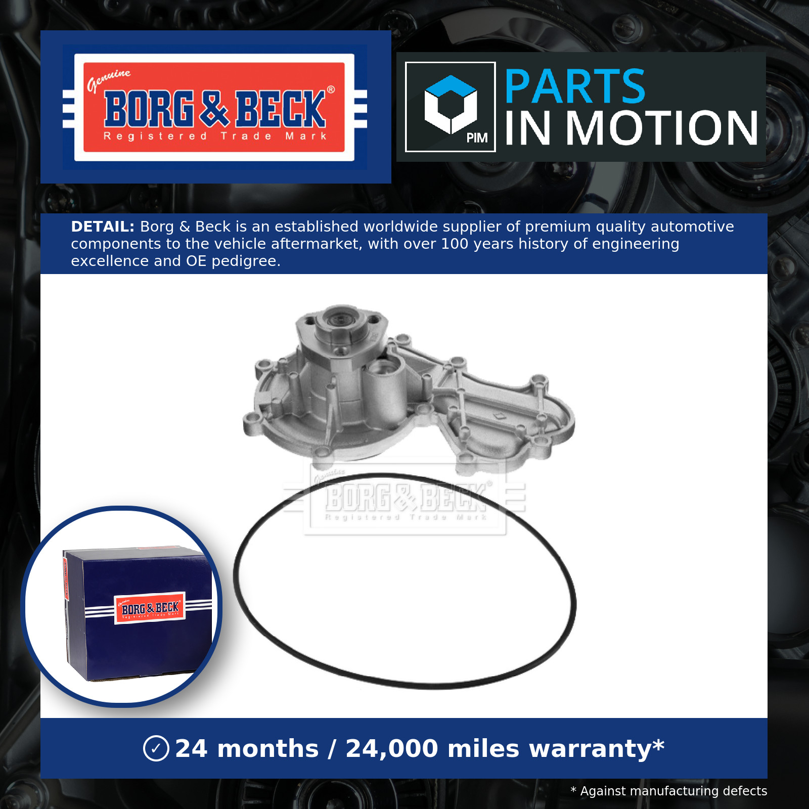 BORG & BECK BWP2302 Engine Cooling Water Pump Fits Audi A4 Allroad A6 A6 Allroad - Image 5