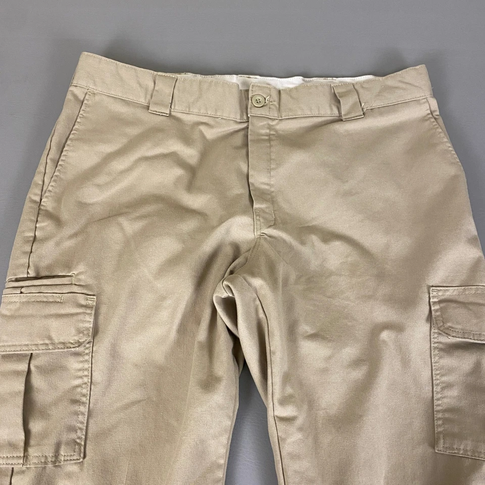 Dickies FLEX Regular Straight Cargo Pants Men's 40x30 Khaki Beige Casual Work - Image 2 of 4