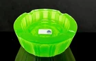 RARE! Murano Cenedese Uranium Space Age Flying Saucer Textured Block Bowl