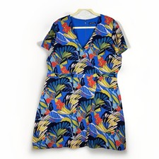 J. Crew Mercantile Dress XL Tropical Colorful Preppy Career