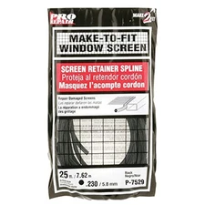 Prime-Line Products P 7529 Screen Retainer Spline, .230-in, 25-ft, Black