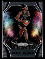 2020 Panini Prizm WNBA Diamond DeShields #1 Fireworks