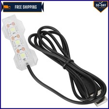 Elegant White Matte Finish LED Fish Tank Light - Remote Control & Color Changing