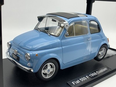 Fiat 500 F 1968 Custom hellblau mit Softtop-Dach KK-Scale Maßstab 1:12 OVP NEU