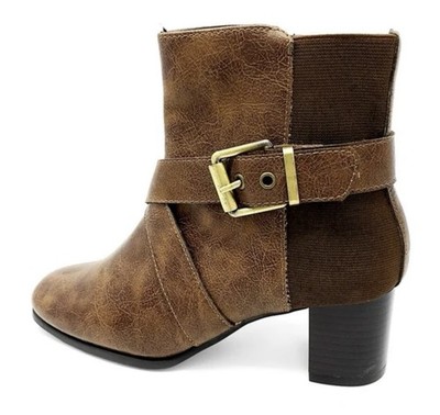 Aerosoles World Peace Ankle Boots Dark Tan Combo 7 1/2 M