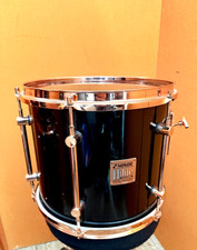 Raro acero nero esclusivo Tom Sonor Hilite 13" vintage