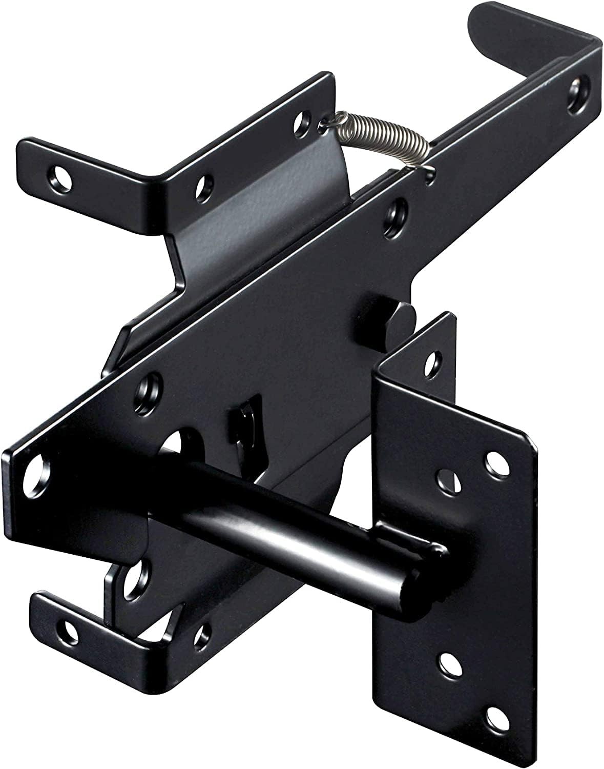 skysen Carbon Steel Vinyl Wood Fence Post Mount Gate Latch(2066-cs-p) Black