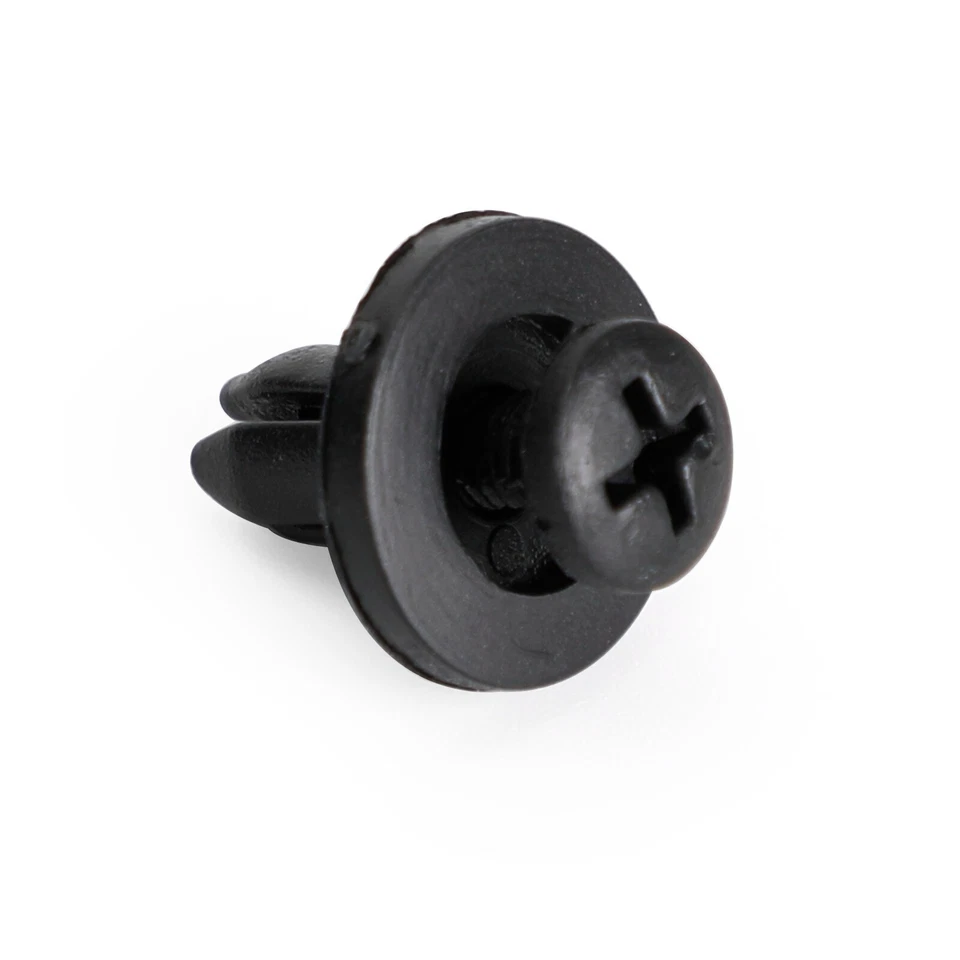 20pcs Fairing Panel Bolt Clip 6mm Plastic Screw Rivets Clips Black For Honda B2 - Image 3 of 4