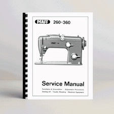 Manuale di servizio macchina da cucire PFAFF 260 360