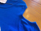 CHICAGO CUBS Blue MLB Licensed Womens Cold Shoulder Dress T-Shirt (XL) NWT $45 — photo 6