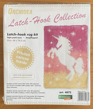 Orchidea Latch-hook rug Complete Kit Unicorn art. 4075 Zweigart