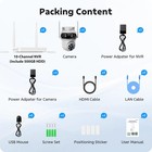 Home Wireless Security System 4 Camera 3K Outdoor PTZ Auto Tracking Triple Lens — photo 3