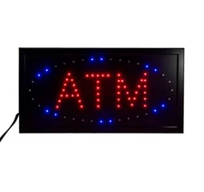 FixtureDisplays® Bright LED ATM SIGN ANIMATED NEON LIGHT CHAIN 100705NEW-NF