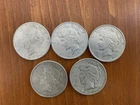 1925 Liberty Silver Peace Dollars lot of (5)  90% Silver
