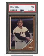Willie Mays 1962 Topps #300 PSA 7.5 🐐💥💎 Stunner! Looks Better!
