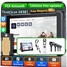 THINKSCAN 689BT Car All System Bidirectional OBD2 Scanner Diagnostic 34+Services