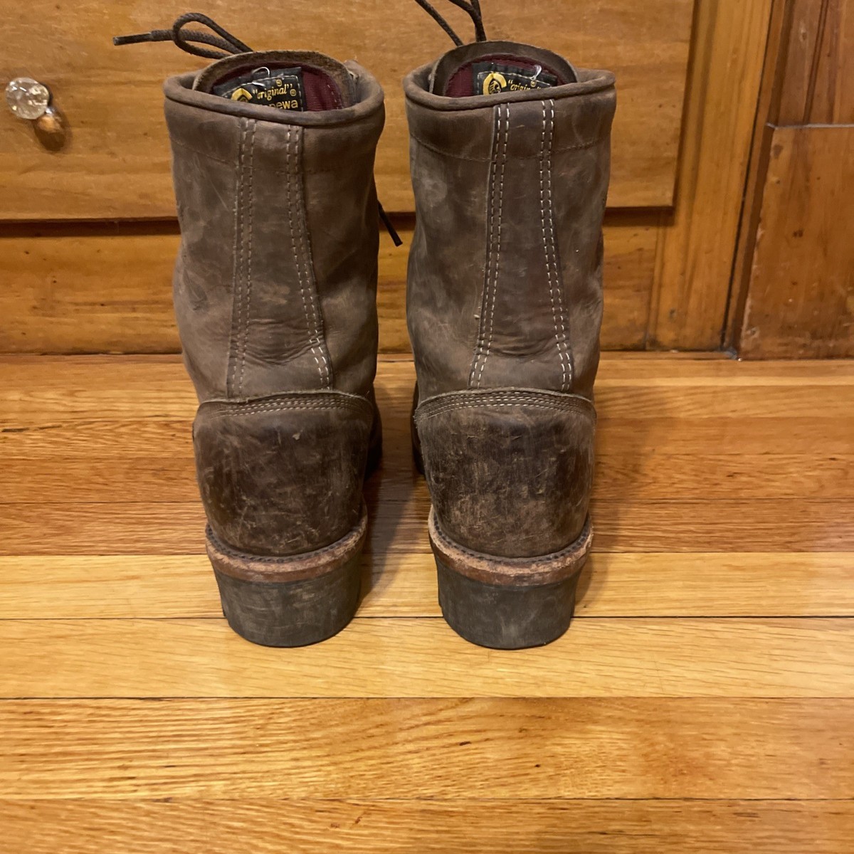 Chippewa Apache Loggers Rugged Work Boots 20091 USA Steel Toe Men\'s Size 11 D Chippewa Apache Loggers Rugged Work Boots 20091 USA Steel  main image 2
