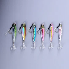 6PCS 7-40G Metal Jig Jigging Spoon Lure Diamond Jig Long Casting Saltwater