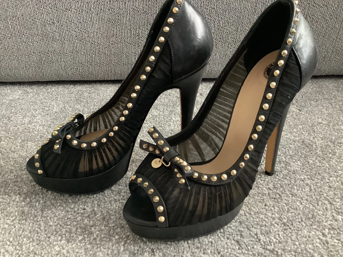 Ladies black deals stilettos
