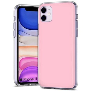 Thin Gel Phone Case Apple Iphone 11 Light Pink Plain Background Classic Print Ebay