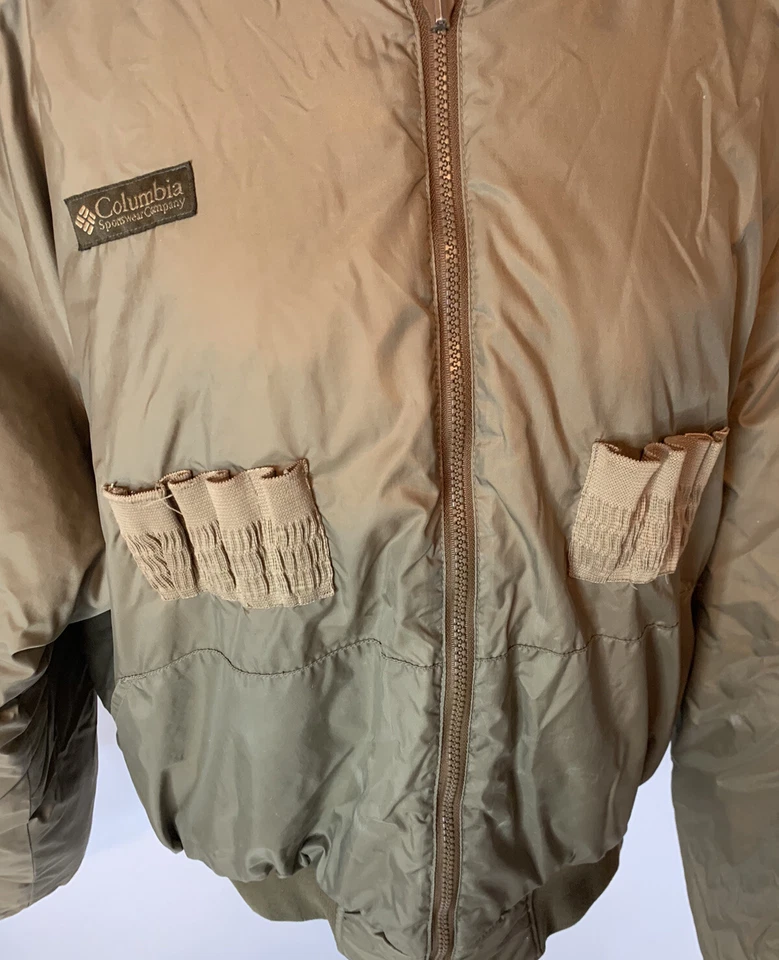 Columbia Coat Duck Hunting Reversible Bomber Insulated Jacket Size M Vintage - Image 4 of 4