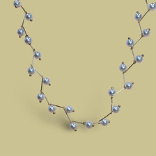 Pearl Chain with Pin Link Locked Necklace