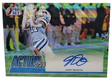 2022 Leaf Pro Set Action Ink Blue WAVE #AIJD2 Josh Downs #/30 Auto RC autograph