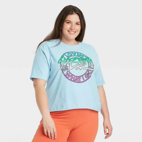 Short Sleeve Cropped Graphic 