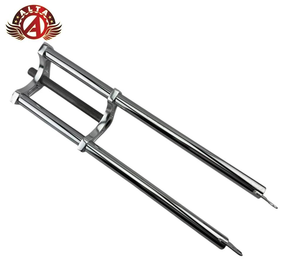 ALTA Triple Tree Fat Bike, 1-1/8" (28.6mm) Aluminum Crown Disk Brake Fork CHROME - Image 4 of 4