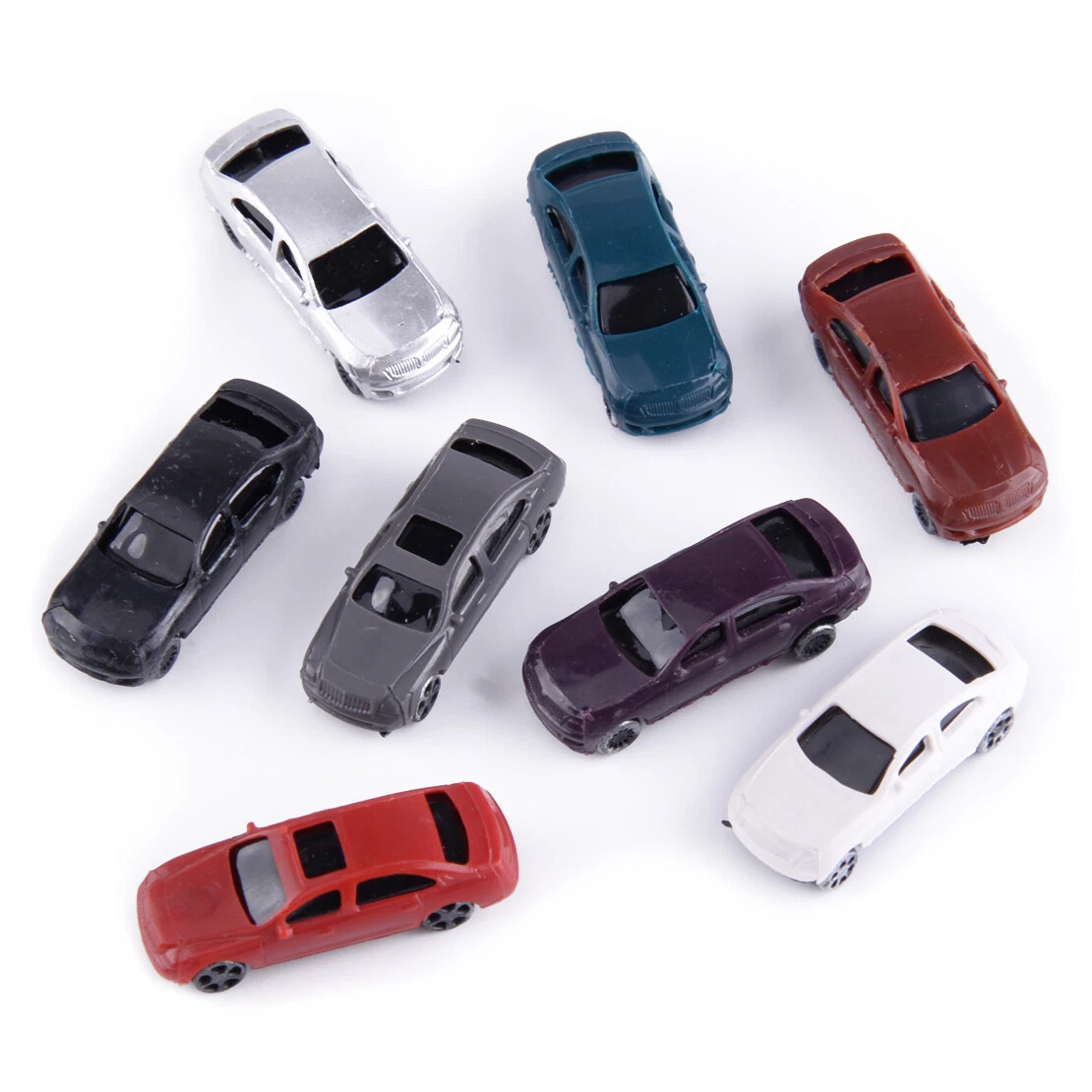 100pcs N Scale 1 160 Model Cars N gauge Fit For Landscape Sand Table Model bu