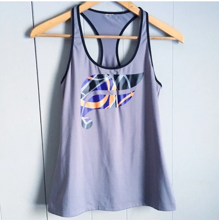 fabletics logo graphic racer back tank-top